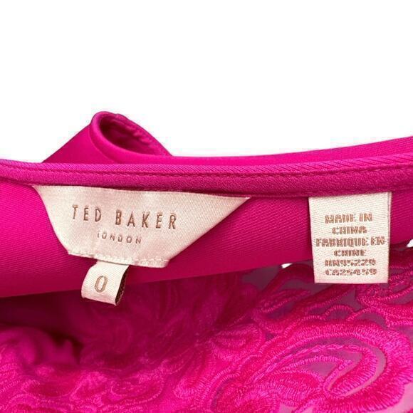 Ted Baker Taliia Embroidered Skater Dress‎ 2 C6 - Picture 8 of 9